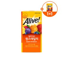 얼라이브 원스데일리 30정 1+1 멀티 남녀공용 비타민앤미네랄 비타민B, 포우먼 30정 1개월분, 포맨 30정 1개월분