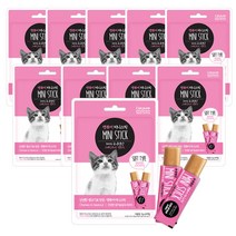 캣퓨어 미니스틱 8p(건강한닭가슴살씨푸드)x10개