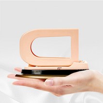 [가성비갑]휴대간편 여행용 출장용 휴대용 미니 스팀기능 건식다리미 핸디의류관리기 간편휴대 가벼운 핸디형전기다리미(보관파우치 스프레이통 포함), 민트색