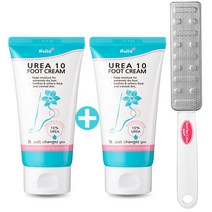 넬라 우레아 풋크림2개+풋파일세트 발뒤꿈치 갈라짐 굳은살케어 고운발 발냄새, 1개