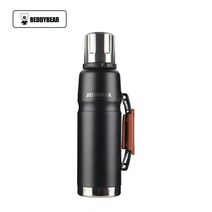 컵곰 아웃도어 갤런포트 1100ml 대용량 보냉 보온 아웃도어 캠핑 스포츠 탐색 휴대용 물병, [갤런포트1100ml-미네랄블랙], 200개부터 단가