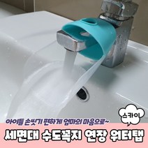 간편설치 세면대 수전 손씻기 수도꼭지연장탭 스카이