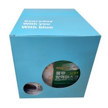 블루본 KF94 대형 마스크 새부리형, 50매, 블랙