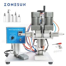 ZONESUN-E-juice E-액체 데스크탑 트리지 캡 캐퍼 트위스트 유리 드로퍼 스파우트 파우치 병 캡핑 기계, 미국