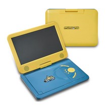 아이리버 미니언즈 포터블 DVD플레이어 IMD-F10 10시간재생 CD리핑 차일드락 HDMI CD재생, IMD-F10 미니언즈DVD (LA800)