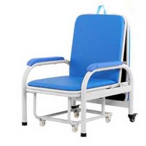 간병인침대 보호자 침대 사이드 1인용 사무실 폴딩, 럭셔리 클래식 (화이트 블루)