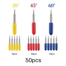 원형샌더30/45/60 Degree Vinyl Cutter Blades 50Pcs Tungsten Steel Lettering Cutting For Plotter Cric, 01 COFFEE