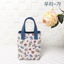 우리가 수제 순면100% 서커스 캔버스 핸드메이드 자체제작 토트백 각미니에코백
