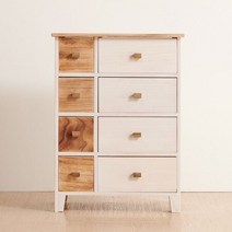 가구샘 오동나무 원목 4단 8칸 서랍 장 H8628, 상세페이지 참조