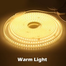 신기한 LED 유틸리티 220v led 스트립 120leds 8wm eu 플러그 및, 따뜻한 빛 3000k, 협력사, 8m