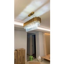 샹들리에 크리스탈 식탁등 실링팬 led 조명 방등 펜던트 호텔 샹들리에 현대 골드 럭셔리 조명 led 천장 조명기구 거실 홀 장식 램프, l900 w380 h380