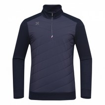 제이디엑스 남성 앞판 패딩 패치 반집업티셔츠(X1SWTLM27 DN)