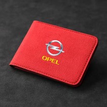 Opel OPC Line Astra h g j k f Mokka Regal ID 카드 운전 면허증 홀더 정리 가방 자동차 문서 보관 스웨이드 지갑, 06 OPEL-2