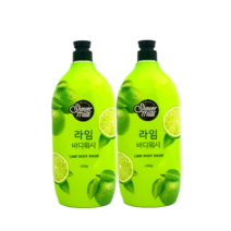 트윈스몰 [바디워시] 애경 샤워메이트 라임향1200g 대용량 바디클렌져 자연의 신선함을 담은 바디워시, 2개
