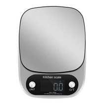 Fowod 주방 베이킹 스테인리스 가정용 전자저울, 5kg/0.1g