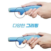 미끄럼 방지 퍼트 퍼터 그립 교체 퍼팅 손잡이 교환 편안한 그리핑 골프 그립 교체, 블루/미드타입