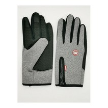 겨울 따뜻한 스키 장갑 남자 여자 전체 손가락 터치 스크린 온수 방수 오토바이 사이클링 하이킹 낚시 자전거 S-XXL, L, 5-Gray