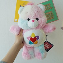 트루하트베어 케어베어 곰 인형 32cm [파스텔 귀여운 곰돌이 봉제 애착 생일 선물 트루하트 위시베어], 단품