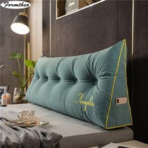 침대 등받이 삼각 쿠션FORMTHEO-큰 긴 웨지 베개 장식 홈 침대 머리판 등 쿠션 싱글 더블, 04 as picture_05 150x50x20cm