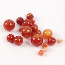 원석 믹스 주황 비즈, 10mm