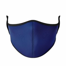 Top Trenz Kids Face Wrap Cloth Reusable Fashion Mask Medium (Ages 8+ to Adult) (Brown Zebra) 바이오더, Navy