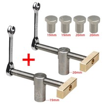 드릴로케이터 도웰링 지그 포지셔닝 홀 드릴가이드 데스크탑 mft 작업대 잠금, 19l20MM 바이스세트 + 테이블 카드 2개, 1개