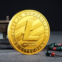 Litecoin 동전 통화 수집 물리적 선물 수집 미술 집 휴일 데코 모조 디아, 금