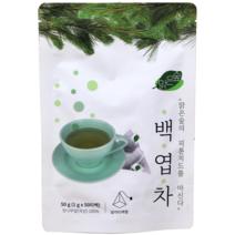 맑은숲 백엽차 머리가 맑아지는 잣나무잎 무카페인 티백차, 50 티백 X 1 개