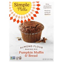 Simple Mills 아몬드 분말 베이킹 믹스 펌킨 머핀 & 브레드 255g(9.0oz) 1팩