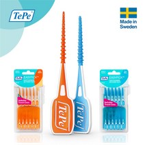 TePe 테페 치간칫솔 이지픽 실리콘 36개입 XS~L, 블루 M/L