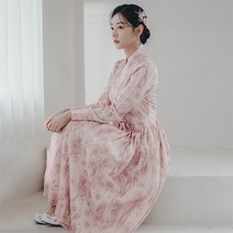 수설화 생활한복 살랑 철릭원피스 여자 개량한복