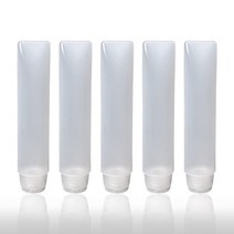 27리빙 여행용 소분 화장품 공병 말랑말랑 50ml, 불투명 화이트, 5개