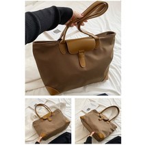 캔버스 쇼퍼백디자이너 캔버스 캐주얼 대용량 방수 나일론 토트백 여성용 숙녀용 숄더 백