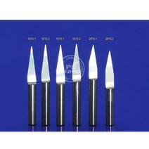 아크릴 칼 재단기3.175mm 텅스텐 비트 V 모양 카바이드 P 조각 10 개 N 라우터 도구 크기 J3.3001 아, 09 J3 2501