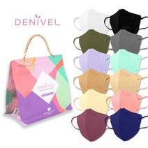 데니벨 KF94 새부리형 컬러마스크 + 선물용 패션 가방 도트백 포장, 데니벨 시그니처 라이트베이지