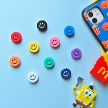 기타 바보사랑[올패턴]스마일 마그넷(10개 1세트), 상세 설명 참조, 색상:(10)블랙10개