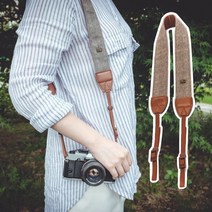 올림푸스 미러리스 카메라 넥스트랩 갈색 크로스 가죽, 상세페이지 참조