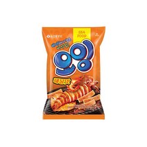 롯데 인간사료 스낵바 노가리칩 오잉 75g 4봉 사무실다과 홈파티, 22개