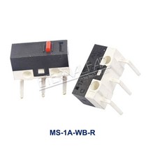 마이크로 리미트 스위치 순간 푸시 버튼 스위치 1a 125v ac 마우스 스위치 3pins 긴 핸들 롤러 레버 암 spdt 1266mm, ms-1a-wb-r, 5개 분량