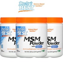 닥터스베스트 MSM 3000mg 옵티 엠에스엠 opti 식물성 식이유황 분말 250g 3통