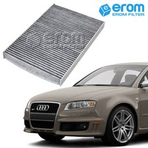 이롬필터 아우디 에어컨필터CUK3037 프리미엄 활성탄, 1개, RS4 4.2 V8 8E 8H B6 B7 05~08년