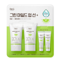 닥터지 그린 마일드 업 선 플러스 SPF50+ PA++++ 50ml x 2p + 10ml x 2p | 여행용 선크림 썬크림 | Dr.G Green Mild Up Sun Cream, 50ml x 2+ 10ml x 2