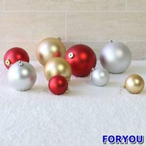 ForU310 빅매트볼 400mm 1개 장식볼 세련된 크리스마스트리 방꾸미기 로맨틱, 실버*본상품