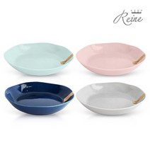 헨느 그레이스 도자기 파스타접시 4P 세트