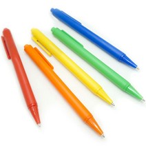 대량 판촉 행사 과일색 볼펜 5종 1.0mm 검정, 키위