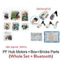 새로운 385Pcs 벽돌 부품 WeDo 3.0 로보틱스 구성 빌딩 블록 적합 줄기 2.0 코어 세트 기술 교육 DIY 완구, 04 CP00058-SetA-N