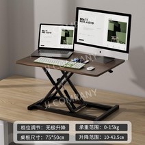 높이조절 책상 서서일하는 전동 모니터 받침대 높은 데스크 스탠드 스탠딩 1000mm, 월넛  싱글 레이어 프리미엄 모델
