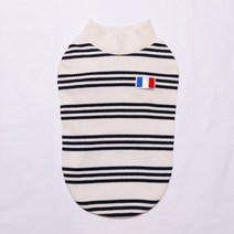 도기스타 소형견 중형견 대형견 민소매 명품 강아지 티셔츠, 아이보리바탕