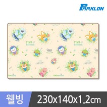 파크론 뽀로로 하늘구경 웰빙 놀이방매트 230x140x1.2cm, 단품