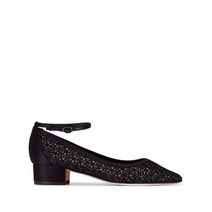 Manolo Blahnik 레이스 패널 로우 힐 펌프스